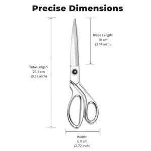 알루미늄 합금 재단가위, 스테인리스 스틸 날카로운 칼날, 인체공학적 손잡이, 핸드메이드 DIY 자수 십자수 천 커팅 가위