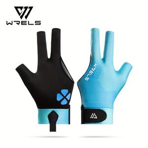 1개, WRELS 남녀공용 스누커 장갑, 왼손 세 손가락 당구 장갑, 미끄럼 방지, 통기성 및 가벼운 당구 스누커 장갑