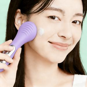 휴대용 전기식 얼굴 클렌징 기기 진동클렌저 실리콘 브러시 세안 전동 클렌저 온열 얼굴클렌징기계