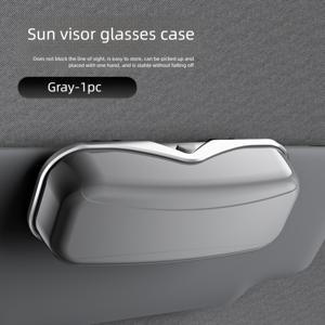 1개 다기능 차량 햇빛 가리개 수납 상자, 선글라스 케이스, 티켓 카드 클립 정리함이 있는 범용 자동차 햇빛 가리개 티슈 홀더, 차량 내부 장식