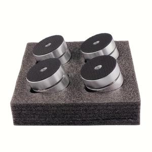 4개 고급 HiFi 알루미늄 합금 HIFI 오디오 스피커 앰프 DAC CD용 충격 방지 발 받침대, 진동 감소 스탠드, 게이밍 액세서리, 스피커를 위한 훌륭한 동반자, 크리스마스 선물