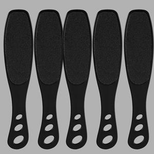 블랙 5개 다용도 새로운 사포 파일, 부드럽게 발 각질 제거에 적합, 가정용 발 관리 양면 발 파일, 양면 굵고 미세한 무광 발 파일, 발꿈치 각질 및 각질 제거에 효과적
