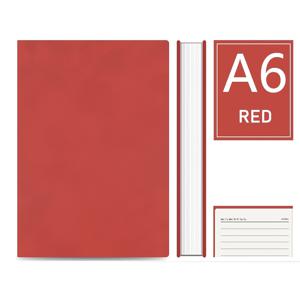 Spring Journal Studio A6 벨벳 스웨이드 임원용 저널 - 두꺼운 크림색 줄눈 공책 200페이지, 일상 성찰을 위한 부드러운 촉감의 피부스抹感 노트, 8가지 색상