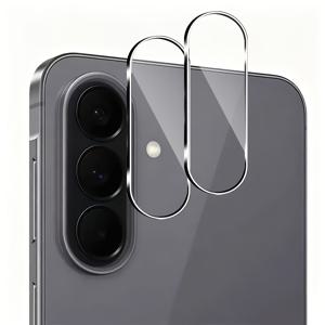 2개입 HD 투명 후면 카메라 보호 강화 유리 카메라 보호 필름, 삼성 갤럭시 A06 A07 A15 A16 A17 A25 A26 A34 A35 A36 A54 A55 A56 A57 A37 시리즈에 적합, 9H 경도 스크래치 방지 렌즈 보호 유리 필름