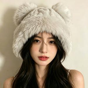 몽골식 플러시 귀마개 모자 - 얼굴까지 보호하는 겨울용, 추운 날씨에 적합한 가볍고 따뜻한 귀마개, 손세탁 가능, 신축성 없는 사이즈, 일상용 및 야외 활동용으로 활용 가능
