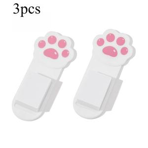 카와이 고양이 발바닥 접착식 변기 커버 리프터 3개, 오염 방지 손잡이 욕실 변기 뚜껑 들어올리는 원더. 변기 커버 리프터