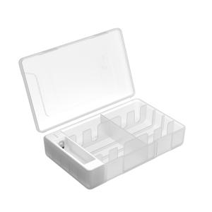 LED 전원 테스터 내장형 AA AAA 배터리 보관함, 충격 방지 PP ABS 소재, AA 배터리 20개 또는 AAA 배터리 28개 수납, 알칼라인 및 충전지용, 배터리 미포함
