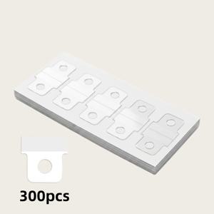 300개 투명 자체 접착식 펫포레이트 강화 스티커, 노트북, 플래너, 스크랩북에 적합 - 루스리프 바인더 보충 내부 페이지, 루스리프 바인더, 다이어리, 문구류와 호환 가능