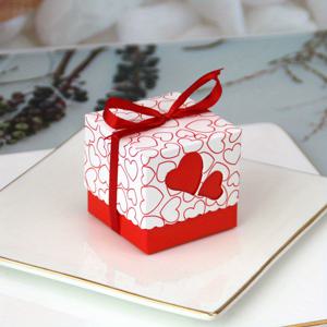 50개, 복숭아 하트 박스 - 파티 선물용으로 완벽한 선택 - 생일, 결혼식, 크리스마스, 할로윈 등에 이상적