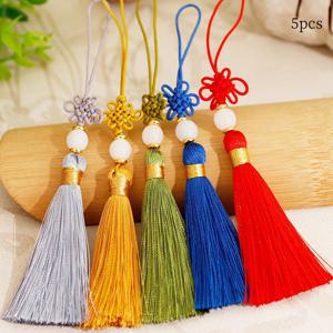 5개/팩 13.5cm 중국 노트 래니어 TASSEL 북마크 웨딩 박스 팬 선물 박스 팬 장식 작은 TASSEL 패던드 의류 홈 텍스틸 액세서리 TASSEL 하이킹 TASSEL DIY 보석 귀걸이 헤어 액세서리 만들기 재료 액세서리 코일 작은 하이킹 TASSEL 홈 장식 액세서리
