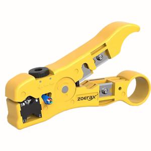 Zoerax 범용 케이블 와이어 스트리퍼 커터, 평면 또는 원형 UTP Cat6 와이어 코어 코어축 스트리핑 도구