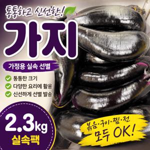 가정용 통통 가지 실속 선별 2.3kg