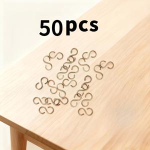 50개 전문가용 세라믹 전조기 S자 고리 도구 | 고온 저항 스테인리스 스틸 고리, 헤비 듀티, 세라믹 굽기에 적합 - 내구성 좋은 전조기, 점토 굽기 및 미술 조형 (모든 전조기와 호환)