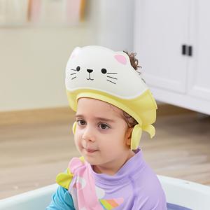 1개 - 조절 가능한 아기 고양이 목욕 캡 - 샴푸 캡, 헤어 워싱 캡, 목욕 캡에 적합, 필수 목욕 선물