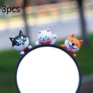3개 장식 용품: 장식용으로만 사용, 고무 대시보드 장식, 번호판 프레임 스티커 - 스티커에 적합
