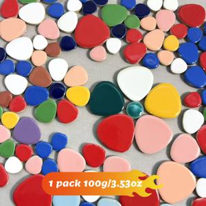100g/200g, 멀티 컬러 랜덤 혼합 DIY 프리 스톤 선물 패키지, 녹을 수 있는 유리 제품, DIY 핸드메이드 재료 세트, 풍부하고 풍부한 색상, 실내 장식, 주방, 안뜰, 아트 벽, 스티커, 꽃병 장식, 펜꽂이, 책상, 바닥재, 상업용, 수공예품 등에 사용 가능, DIY 공예 재료