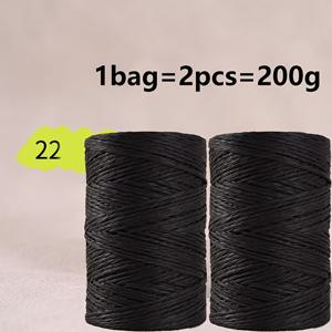 마카롱 단색 라피아 끈, 핸드메이드 DIY 코바늘 밀짚모자 및 가방용 소재, 통기성 좋고 가벼운 신선한 색상, 여름 필수품 우븐 종이 끈
