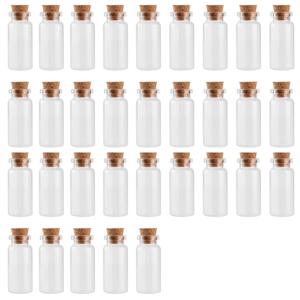 코르크 마개가 있는 시험관, 32개 10ml, 코르크 마개가 있는 미니 유리병, 코르크 마개가 있는 작은 유리병, 결혼식 파티 액세서리, 장식 및 선물용, 크리스마스 장식