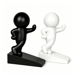 2개 3D 프린팅 창의적인 문 막이, 재미있는 문 틈막이 및 장식품, 다기능 가정 및 사무실 데스크탑 장식, 창의적인 수집용 선물, 집들이, 생일, 할로윈, 추수감사절, 크리스마스에 적합