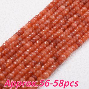 2 X 4mm 고광택 천연 레드 아게이트 파체트 라운드 비즈, 부드러운 스타일 팔찌, 가슴뼈 목걸이, 태슬 귀걸이, 비딩 펜, 고대 스타일 머리핀, 키 펜던트, 차량용 걸이 장식품, 웨딩 드레스 장식에 적합한 루스 비즈