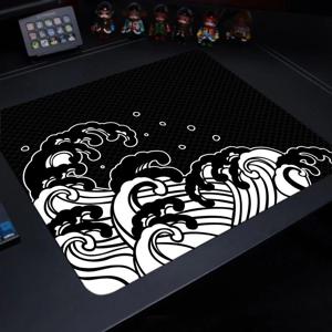 웨이브 시리즈 게이밍 컨트롤 Xs 마우스 패드 노트북 아트 디자인 논슬립 데스크매트 40x45cm 오피스 게이머 천연 고무 카펫