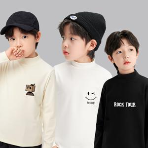 3개 세트 남아용 겨울 플리스 긴팔 셔츠 - 슬림핏 하이넥 스웨터, 스마일링 페이스 & 그래픽, 베이지/화이트/블랙, 기계 세탁 가능, 레이어링용 신축성 있는 원단, 캐주얼 & 포멀 의상 (일상 & 특별한 날에 적합) - 콘서트 & 캐주얼 복장에 이상적 - 기하학적 패턴 & 스타일의 패션 의상 - 따뜻하고 편안한 레이어링