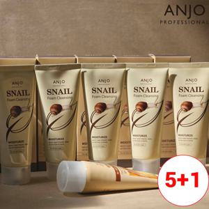 [무료배송] 3+3 앙쥬 스네일 딥 클렌징폼 100ml x 6개