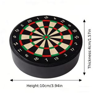 휴대용 미니 다트판 세트, 실내/실외용 - 직경 10cm & 두께 4cm 소형 던지기 보드, 브러시 호환, 파티, 피크닉, 캠핑용 - 표적 게임용