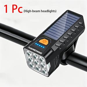 자전거 전조등 1개 / 전조등과 후미등 2개 세트, R 시리즈, USB-C 충전, 800루멘 자전거 전조등 및 후미등 세트, 야간 라이딩용으로 설계, 주행 안전을 위한 긴 배터리 수명