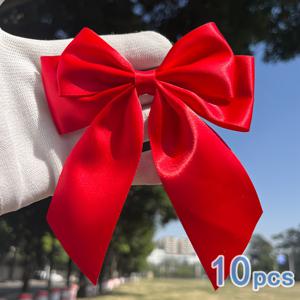 10개/팩 이중 레이어 대형 리본 나비매듭 - 3.8cm 폭 리본, 10.5cm X 5.12인치, 선물 포장, 생일 파티, 웨딩 장식, 휴일 장식품, 화환 만들기, 사무실 악센트, 브라이덜 샤워 & 크리스마스 할로윈 용품용 다용도 장식 필수품