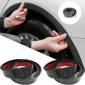2롤 3cmx1.5m 트렁크 보호 스티커 범용 자동차 휠 립 바디 보호대 도어 씰 커버 스트립 머드 가드 자동차 실 스텝 보호대-스크래치 방지 장식 스티커, 휠 아치 가드, 자동차 장식 스트립