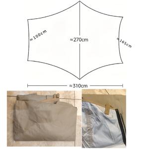 차량용 캐노피, 다용도 캠핑 차양, 텐트, 차량 후면에 부착 또는 단독 사용 가능, UV 차단 및 햇빛 가리개, SUV 야외 캠핑 여행용 차량용 텐트