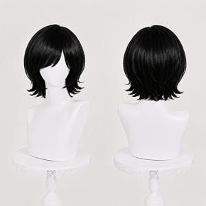누구에게나 어울리는 데일리 가발, 앞머리가 있는 블랙 단발 헤어, 패셔너블하고 우아함, 파티와 모임에 완벽