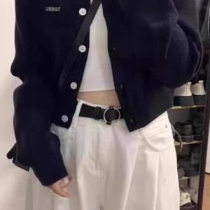 SunburstWonder 여성 그레이 이너 니트 스웨터 가을 긴팔 상의 쇼트 카디건 코트