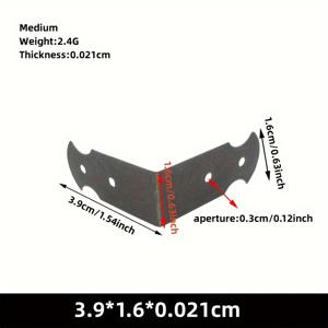 10개 철제 코너 보호대, 장식용 목재 상자 및 선물 상자용, 다중 사양, 사전 드릴링된 구멍이 있는 직각 에지 가드, 쉬운 설치, 선물 상자 개선|R스틱한 외관|쉬운 설치 기능