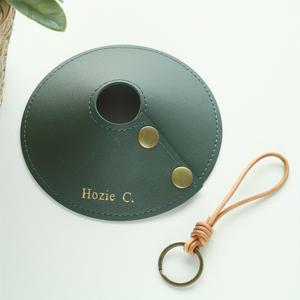 모노그램 가죽 랜턴 커버 - 플래시라이트 & 핸드헬드 호환, 맞춤형 이름/이니셜, 텐트 캠핑, 아웃도어용 램프쉐이드, 매글라이트, 울트라라이트 커버
