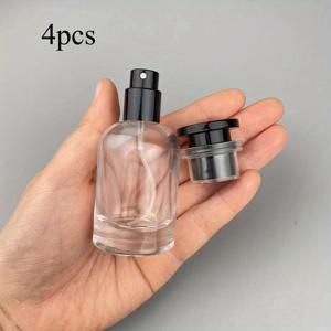 4개 재사용 가능 스프레이 병 - 30ml 용량, 에센셜 오일 & 여행에 적합, 리필 가능 스프레이 병, 여행 필수품, 여행용, 향수공병, 스프레이 공병, 미니향수공병, 스프레이 공병 미니, 향수병, 공병