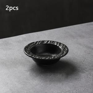 석재 무늬 밀짚모자 세라믹 조미료 그릇 2개 세트, 고급스러운 가정용 소스 그릇, 전골 그릇, 상업용 식당 양념 그릇, 반찬 그릇, 음식 소스 그릇, 식품 보관 용기, 스테이크 소스 그릇, 양념 그릇, 치즈 소스 그릇, 과일 그릇, 간식 그릇, 주방 용품, 식당 용품