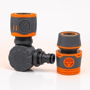 2개 세트 정원 호스 회전 커넥터, 180° 유연한 스윙 및 360° 회전식 커넥터, 4/200Psi (1/2인치) 퀵 커넥터 포함, 호스 구부러짐 감소, 마당 물주기, 세차 및 야외 청소에 적합