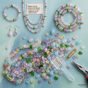 100개 5*8mm 마카롱 멀티 컬러 마블 유리 비즈, 수제 스트링 재료