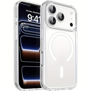 휴대폰 케이스 - 아이폰 18 Pro Max 18 Pro용 오리지널 마그네틱 무선 충전 케이스, 투명 후면 커버