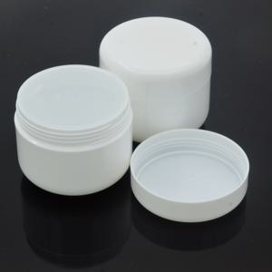투명 스크류 탑 뚜껑이 있는 24개 화이트 플라스틱 화장품 크림 용기, 50ml 소형 여행용 크림 보관용, 쉬운 포장 및 분배용 | 컴팩트 사이즈 | 투명 뚜껑