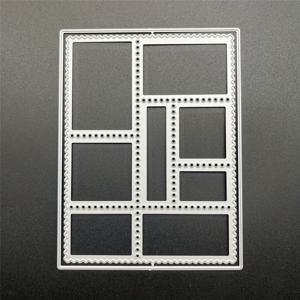 웨딩 시즌: 1개 직사각형, 정사각형, 원형 테두리 센터 사진 앨범 프레임, 스크랩북용 창의적인 인사말 카드 커팅 다이, 아티스트용 메탈 컷 다이, 인사말 카드, 웨딩 초대장, 봉투