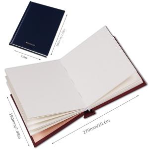 바오홍 한정판 수채화 앨범, 전문가용 수채화책, 300gsm 수채화 용지, 중간 질감의 산성 무첨가 펄프 수채화 용지, 가로 및 세로 듀얼 오프닝 디자인, 예술 창작 및 스케치용 두꺼운 수채화 용지, 야외 페인팅 및 스케치용 휴대용 포켓 사이즈