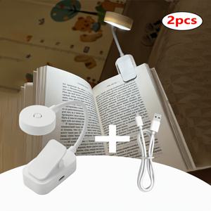 2개 세트: 원형 북라이트 1개 + USB 케이블 1개. 3가지 색온도, USB 충전식, 유연한 휘어지는 튜브 디자인의 원형 클립 독서등, 부드러운 눈 보호 조명. 거실, 침실, 서재, 기숙사에 이상적인 조명 선택
