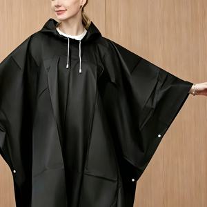 EVA 폰초 1개, 160g, 남녀공용 3-in-1 다기능 우비. 야외용 슬리핑 패드, 방풍막, 타프로 사용 가능, 음악 페스티벌, 사이클링, 야외 활동용. 보관이 간편하고 공간 절약이 되며 재사용 가능