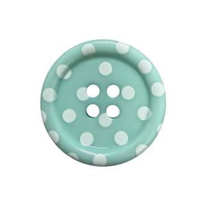 신선한 민트 그린 폴카 도트 수지 단추 6개입 23mm, 니트웨어, 스웨터, 코트, 재킷, DIY 공예, 스크랩북킹용 - 재킷, 스웨터 장식, 핸드메이드 액세서리용 네 개 구멍 손바느질 단추