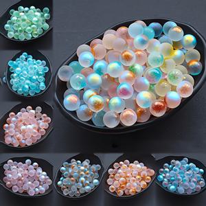 12mm 야광 유리 구슬, 컬러 발광 장식 유리 구슬, 수공예, 주얼리 제작, 수족관, 어항 및 홈 데코레이션에 적합
