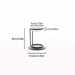 조선 촛대 세트, 티라이트 베이스 히터 에센셜 오일 버너, 양초 아로마테라피 디퓨저, 스파 요가 명상용