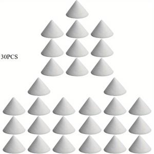 세라믹 가마용대 30개 - DIY 점토 소성용 산화 알루미늄 도예 도구, 콘 홀더 스탠드, 내화성 지지 못, 소형 가마용품 액세서리